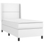 Cama box spring y colchón LED cuero sintético blanco 80x200 cm de , Camas y somieres - Ref: Foro24-3139290, Precio: 362,50 €,...