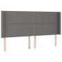 Cama box spring colchón y LED cuero sintético gris 180x200 cm de , Camas y somieres - Ref: Foro24-3139341, Precio: 683,42 €, ...