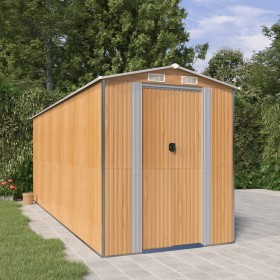 Light brown galvanized steel garden shed 192x523x223 cm by , Sheds - Ref: Foro24-3147475, Price: 728,76 €, Discount: %