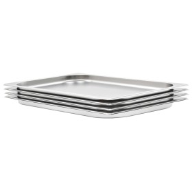 Gastronorm Tabletts 4 Stück GN 1/1 20 mm Edelstahl von , Eimer für Dampftische - Ref: Foro24-50878, Preis: 54,99 €, Rabatt: %