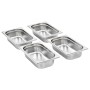 Gastronorm trays 8 units GN 1/4 65 mm stainless steel by , Buckets for steam tables - Ref: Foro24-50901, Price: 48,47 €, Disc...