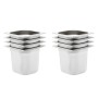 Gastronorm trays 8 units GN 1/6 150 mm stainless steel by , Buckets for steam tables - Ref: Foro24-50908, Price: 76,64 €, Dis...