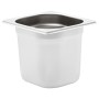 Gastronorm trays 8 units GN 1/6 150 mm stainless steel by , Buckets for steam tables - Ref: Foro24-50908, Price: 76,64 €, Dis...