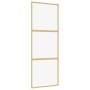 Golden sliding door made of transparent ESG glass and aluminum by , Doors for the home - Ref: Foro24-155148, Price: 141,34 €,...