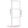 Golden sliding door made of transparent ESG glass and aluminum by , Doors for the home - Ref: Foro24-155148, Price: 141,34 €,...