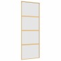 Goldene Schiebetür ESG-Glas satiniertes Aluminium 76x205cm von , Türen für zu Hause - Ref: Foro24-155181, Preis: 163,46 €, Ra...