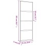 Puerta corredera dorada vidrio ESG esmerilado aluminio 76x205cm de , Puertas para el hogar - Ref: Foro24-155181, Precio: 163,...