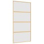 Sliding door made of frosted ESG glass and golden aluminum by , Doors for the home - Ref: Foro24-155183, Price: 202,99 €, Dis...