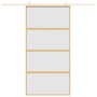 Sliding door made of frosted ESG glass and golden aluminum by , Doors for the home - Ref: Foro24-155183, Price: 202,99 €, Dis...