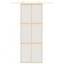 Puerta corredera dorada vidrio ESG esmerilado aluminio 76x205cm de , Puertas para el hogar - Ref: Foro24-155157, Precio: 175,...