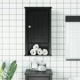 BERG bathroom wall cabinet solid black pine wood 40x27x71.5cm by , Bathroom furniture - Ref: Foro24-358549, Price: 75,63 €, D...