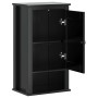 Mueble de pared baño BERG madera maciza pino negro 40x27x71,5cm de , Muebles de baño - Ref: Foro24-358549, Precio: 75,63 €, D...