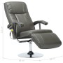 Sillón de masaje de cuero sintético gris de , Sillones de masaje eléctricos - Ref: Foro24-248593, Precio: 276,01 €, Descuento: %