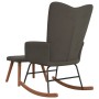 Silla mecedora con reposapiés terciopelo gris oscuro de , Mecedoras - Ref: Foro24-327755, Precio: 119,95 €, Descuento: %