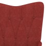 Sillón de relax con reposapiés tela rojo tinto de , Sillones - Ref: Foro24-327542, Precio: 122,72 €, Descuento: %