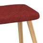 Sillón de relax con reposapiés tela rojo tinto de , Sillones - Ref: Foro24-327542, Precio: 121,99 €, Descuento: %