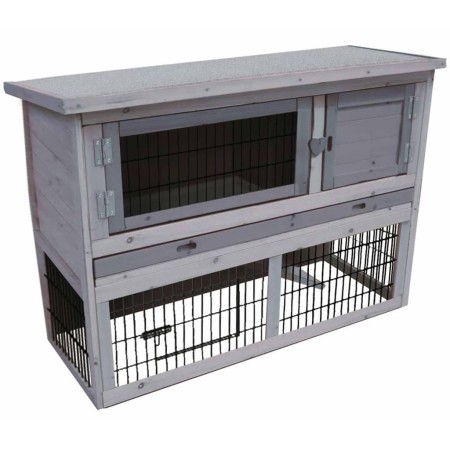 FLAMINGO Loft Cottage Hutch 111x45x78 cm 201906 by FLAMINGO, Cages and habitats for small animals - Ref: Foro24-417697, Price...