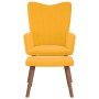 Relaxation armchair with mustard yellow velvet stool by , Armchairs - Ref: Foro24-327673, Price: 127,46 €, Discount: %