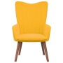 Relaxation armchair with mustard yellow velvet stool by , Armchairs - Ref: Foro24-327673, Price: 127,46 €, Discount: %