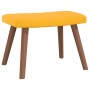 Relaxation armchair with mustard yellow velvet stool by , Armchairs - Ref: Foro24-327673, Price: 127,46 €, Discount: %