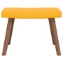 Relaxation armchair with mustard yellow velvet stool by , Armchairs - Ref: Foro24-327673, Price: 127,46 €, Discount: %