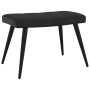 Silla de relajación con reposapiés terciopelo y PVC negro de , Sillones - Ref: Foro24-327826, Precio: 111,14 €, Descuento: %