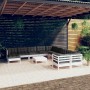 Garden furniture 12 pieces with white pine wood cushions by , Garden sets - Ref: Foro24-3097062, Price: 1,00 €, Discount: %