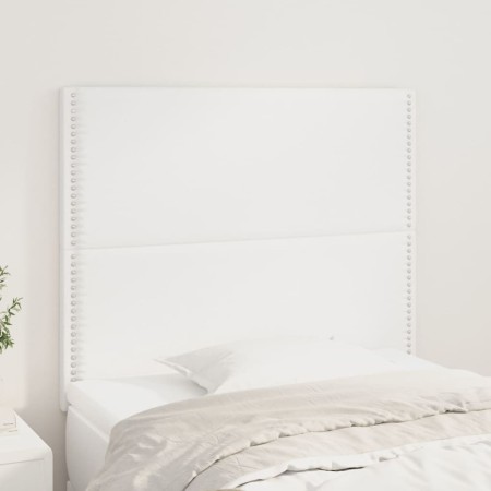 Headboards 2 units of white synthetic leather 90x5x78/88 cm by , Headboards and footboards - Ref: Foro24-3116271, Price: 70,9...