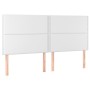 Headboards 4 units of white synthetic leather 100x5x78/88 cm by , Headboards and footboards - Ref: Foro24-3116301, Price: 112...