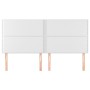 Headboards 4 units of white synthetic leather 100x5x78/88 cm by , Headboards and footboards - Ref: Foro24-3116301, Price: 112...