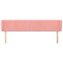 Pink velvet headboard 183x23x78/88 cm by , Headboards and footboards - Ref: Foro24-3117069, Price: 76,57 €, Discount: %