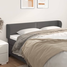 Cabecero de cuero sintético gris 183x23x78/88 cm de , Cabeceros y pies de cama - Ref: Foro24-3117110, Precio: 75,99 €, Descue...