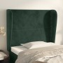 Headboard with dark green velvet ears 93x23x118/128 cm by , Headboards and footboards - Ref: Foro24-3117855, Price: 77,80 €, ...