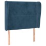 Headboard with dark blue velvet ears 103x23x118/128 cm by , Headboards and footboards - Ref: Foro24-3117862, Price: 77,31 €, ...