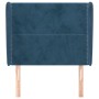 Headboard with dark blue velvet ears 103x23x118/128 cm by , Headboards and footboards - Ref: Foro24-3117862, Price: 77,31 €, ...