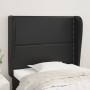 Headboard with black synthetic leather ears 83x23x118/128 cm by , Headboards and footboards - Ref: Foro24-3117888, Price: 70,...