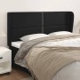 Headboard with ears black synthetic leather 163x23x118/128cm by , Headboards and footboards - Ref: Foro24-3117912, Price: 120...