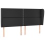 Headboard with ears black synthetic leather 163x23x118/128cm by , Headboards and footboards - Ref: Foro24-3117912, Price: 120...