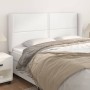 Headboard with ears white synthetic leather 183x23x118/128cm by , Headboards and footboards - Ref: Foro24-3117919, Price: 124...