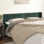 Cabecero de terciopelo verde oscuro 203x16x78/88 cm de , Cabeceros y pies de cama - Ref: Foro24-3118697, Precio: 67,00 €, Des...