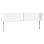 Cabecero de cuero sintético blanco 183x16x78/88 cm de , Cabeceros y pies de cama - Ref: Foro24-3118731, Precio: 67,93 €, Desc...