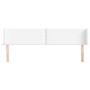 Cabecero de cuero sintético blanco 183x16x78/88 cm de , Cabeceros y pies de cama - Ref: Foro24-3118731, Precio: 64,72 €, Desc...