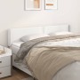 Cabecero de cuero sintético blanco 163x16x78/88 cm de , Cabeceros y pies de cama - Ref: Foro24-3118725, Precio: 78,47 €, Desc...