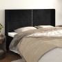 Headboard with black velvet ears 203x16x118/128 cm by , Headboards and footboards - Ref: Foro24-3119508, Price: 147,99 €, Dis...