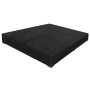 Tumbona cama con sombrilla ratán sintético negra de vidaXL, Camas para exteriores - Ref: Foro24-42950, Precio: 253,41 €, Desc...