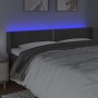 Cabecero con LED de terciopelo gris oscuro 183x16x78/88 cm de , Cabeceros y pies de cama - Ref: Foro24-3123157, Precio: 83,38...