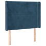 Dark blue velvet LED headboard 93x16x118/128 cm by , Headboards and footboards - Ref: Foro24-3123948, Price: 87,01 €, Discoun...