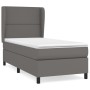 Cama box spring con colchón cuero sintético gris 90x200 cm de , Camas y somieres - Ref: Foro24-3128953, Precio: 390,81 €, Des...