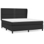 Box spring bed with black synthetic leather mattress 180x200 cm by , Beds and slatted bases - Ref: Foro24-3128985, Price: 631...