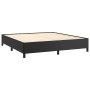 Box spring bed with black synthetic leather mattress 180x200 cm by , Beds and slatted bases - Ref: Foro24-3128985, Price: 631...